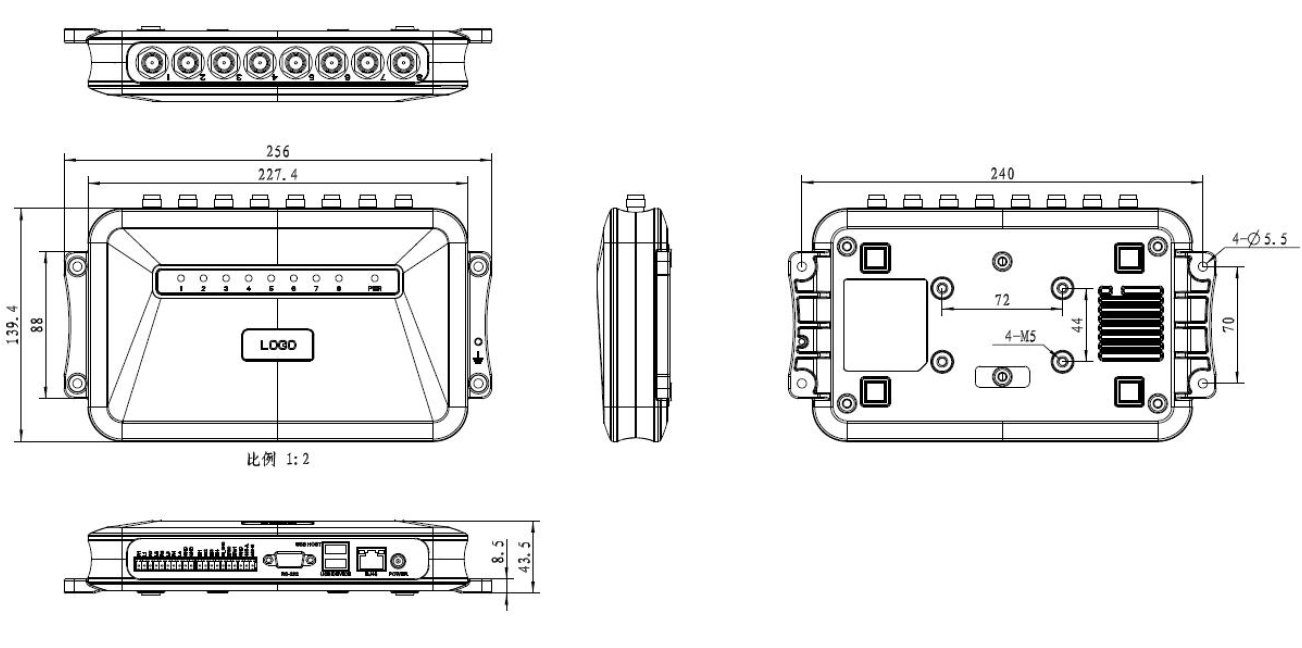 габаритные размеры CL7206C8