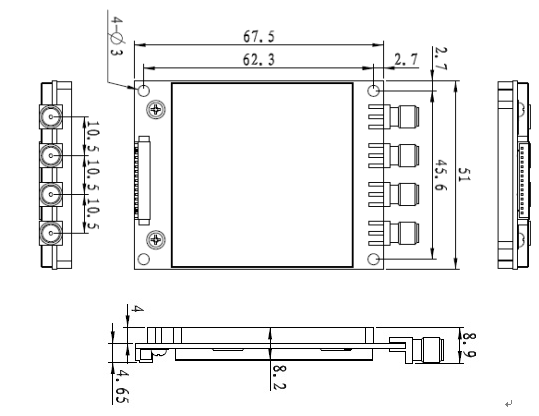 встраиваемый uhf rfid модуль hl7206d4