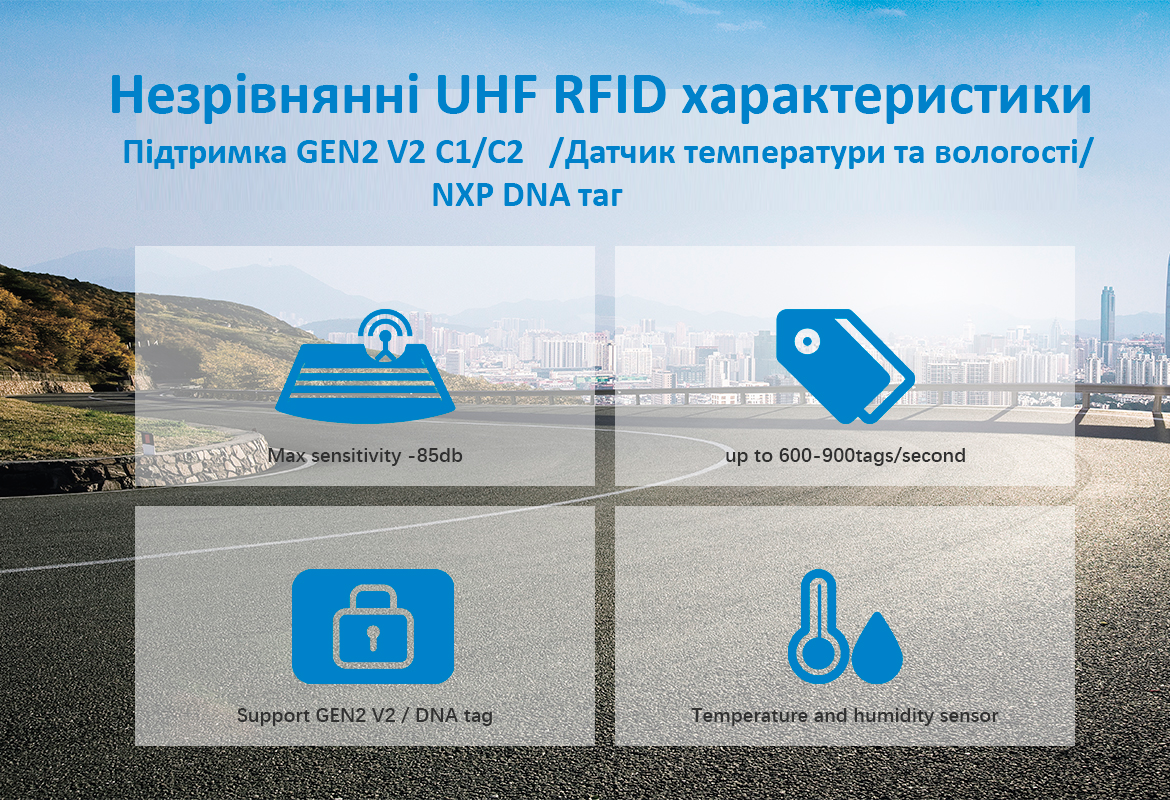 HZ100 підтримка EPC GEN V2 C1/ C2